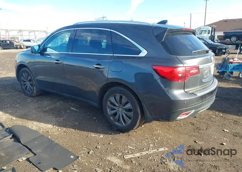 2014 Acura Mdx Technology Package from USA, damaged, VIN 5FRYD4H48EB050254